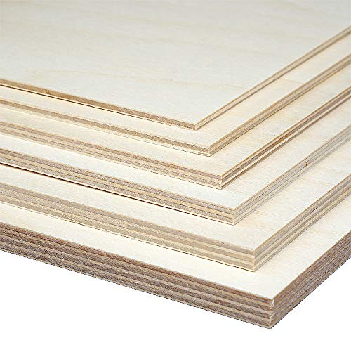 Birkensperrholz (300 x 210 x 4 mm, 4 Stück)