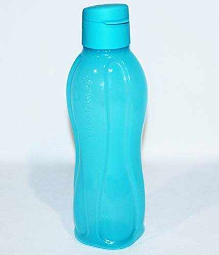 Tupperware Eco Bottle 750 ml Medium avec couvercle à charnière, bleu clair