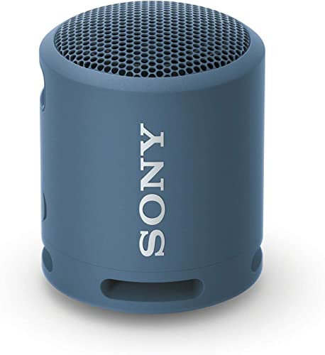Sony SRS-XB13 Wireless Extra Bass Portable Compact Bluetooth Speaker with 16 Hours Battery Life, Type-C, IP67 Waterproof, Dustproof, Speaker with Mic, Loud Audio for Phone Calls/Work from Home (Blue)