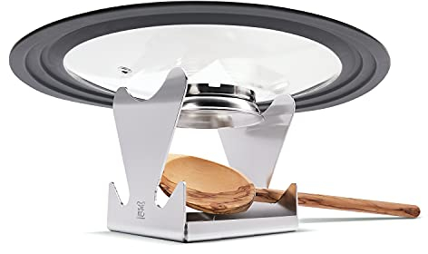 DeKo - Supporto per cucchiaio da cucina per ogni cucina, in acciaio inox di alta qualità