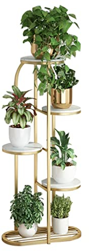 YNSHOP Eisenblumenregal Bodenstehendes Blumenregal Für Den Innenbereich Wohnzimmer-Blumentopfständer Mehrschichtiger Grüner Pflanzenständer Für Den Balkon Bürodekorationsregal