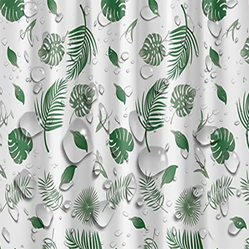 mumbi Duschvorhang Vorhang Dusche Duschvorhänge 180x200 Badewannenvorhang Ersatzvorhang Monstera, 180x200cm