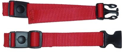 Benristraps 25 mm Verstellbarer Ersatz-Brustgurt für Rucksäcke mit leicht anzulegenden Schnallen (Rot)