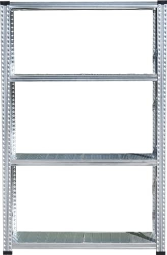 Metalsistem Fachboden - Steckregal Garagenregal Kellerregal Grundfeld Höhe: 1840 mm Breite: 1200 mm Tiefe: 320 mm 4 Auflagen mit 235kg Tragfähigkeit pro Auflage (Tiefe: 80 cm)