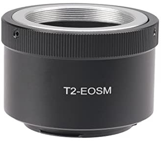 Hersmay Anello adattatore per obiettivo T2 T a EF-M per fotocamera Canon EOS M1, M2, M3, M5, M6, M10, M50, M100, M200, M50 Mark II, M6 Mark II Mirrorless