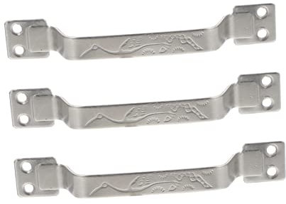 Homoyoyo 3piezas Tiradores Sólidos Acero Inoxidable Para Armarios y Ventanas Plata