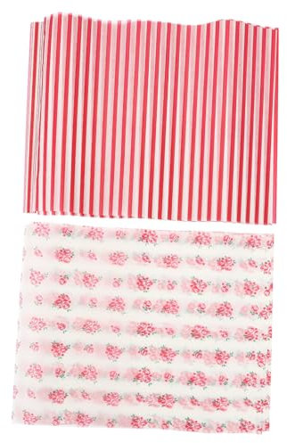 PRETYZOOM 100 Blatt Geschenkpapier Luftfritteuse Pergament Air Fryer Grillpfanne Packpapier Wachspapier für Verpackungszwecke Wachspapier zum Verpacken Brot Lebensmittel