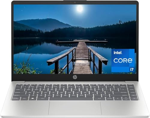 HP 14 Zoll Laptop, FHD Display, 13th Generation Intel Core i7-1355U, 16GB RAM, 512GB SSD, Intel Iris Xe Grafik, Windows 11 Home, 14-ep0199nr (2024)