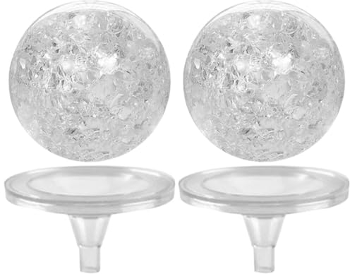 BESPORTBLE 1 Set Bubble Ball Holder Set for Indoor Table Fountain Glass Ball Replacement with Stand Indoor Fountain Waterfall Shiny Button Acrylic Button Ball Aquarium Small