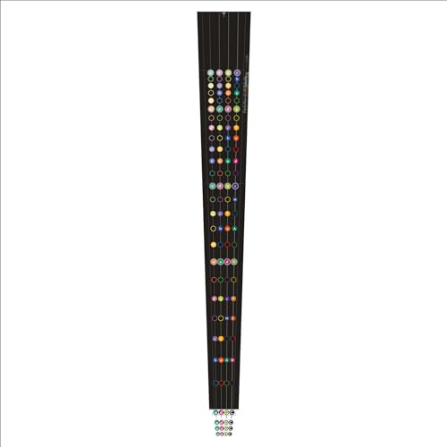 Farb-Ton-Griff-Tabelle Clever Pur für Violoncello, Folientabelle, Aufkleber, Grifftabelle Cello, Griffbrettmarkierung, Didaktische Lernhilfe (602 für 1/2)