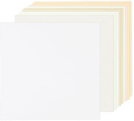 Rebower 10 Sheets Parchment Paper Aged Look Stationery 200GSM Vintage Paper Sheet, [for Certificate, Invitation, Envelope] - 12 x 12 Inch / 10 Assorted Color
