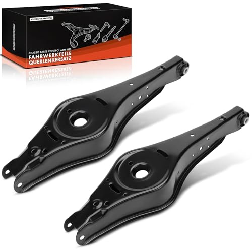 Frankberg 2x Querlenker mit Lager Hinten Unten 1K0505311AB | Kompatibel mit Altea XL 5P5 5P8, T.o.u.r.a.n 1T1 1T2, CC 358, Golf Plus 521 5M1, O.c.t.a.v.i.a II 1Z3, A3 8P1