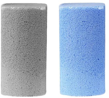 Piedra Pómez para Pies 2 Piezas 13,5x6x3,5 Cm de Vidrio Espumado | Herramienta Manual para Piel del Pie, Depurador de Pedicura, Formato para Hombres y Mujeres