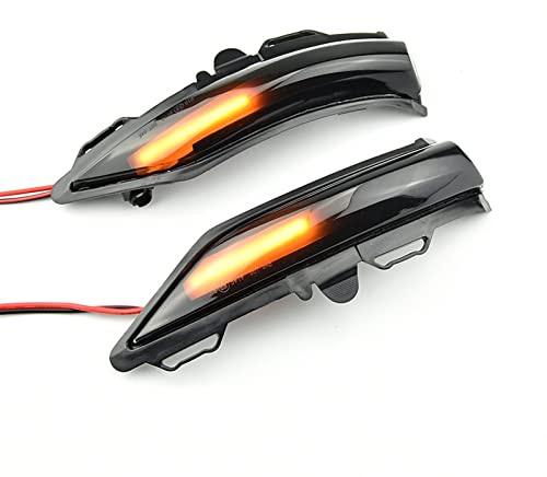 WyaYy8 Auto Rückspiegel Blinker Für Ford Fiesta Mk8 2019+,Rückspiegelleuchte Blinker Seitenspiegel Sequentielle Blinkeranzeigelampe