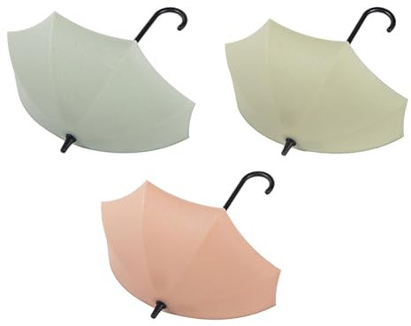 Generisch Llavero autoadhesivo, llavero adhesivo para pared, 3 ganchos auxiliares para paraguas, ganchos de ducha resistentes, sombrero, ganchos decorativos para usar, toalla, llaves, toalla