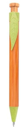 GFD 25 Penne Personalizzate con Scritta e Logo - Penna a Sfera in Bamboo con Incisione Laser, Idea Personalizzabile Ufficio, Inaugurazioni, Fiere, Gadget Promozionali (25 Penne Verde)