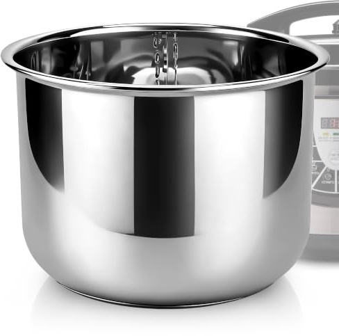 Linkidea Recipiente interior de acero inoxidable para arrocera, compatible con Instant Pot modelo PPC770, PPC771, apto para lavavajillas, sin recubrimiento – cuenco de repuesto