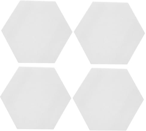 HOODANCOS 4stücke Filztafeln Für Wände Sechseckige Filz-pinnwand Selbstklebende Memo-boards Filz-wandfliesen Dekorative Pinnwände Ohne Bohren