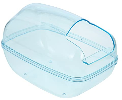 BCOATH Hamster Sandbad Kunststoff Badebecken Transparent Sandbadebehälter Für Kleintiere Hamster Und Chinchillas Badezimmer Zubehör