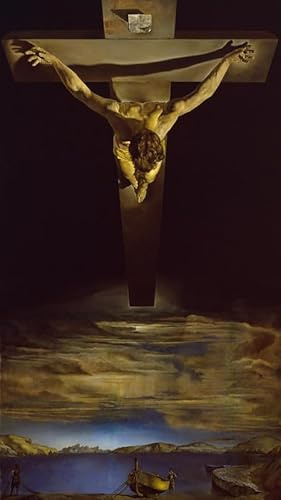 Salvador Dal Christus des Heiligen Johannes des Kreuzes 1951 – Wandkunst – Leinwanddruck auf Holzrahmen – perfektes Bild für Wanddekoration