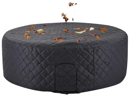 Bâche Isolante Thermique pour Spa, Protection Hivernale Ronde Isotherme pour Extérieur, Accessoire Étanche Anti-Poussière pour Extérieur Arrière-Cour Fête Temps Froid