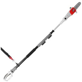 Ikra – Podadora de batería de 20 V – Palo telescópico, altura hasta 4 m, batería + cargador + correa incluida, guía Oregon