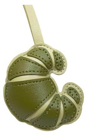 Porte-clés esthétique croissants pour femme, sac à main, sac à main, sac à dos, accessoires de Saint-Valentin, breloques de sac à main, Matcha.