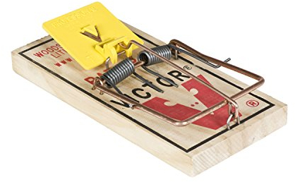 Victor Easy-Set Rattenfalle - Rattenschlagfalle mit Dauerköder - Vorgeköderter Auslöser auf Traditioneller Rattenfalle zur Einfachen & Schnellen Bekämpfung von Schädlingen - Mod. M205