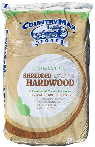 CountryMax Natural Shredded Hardwood Mulch, 2 Cu. Ft.