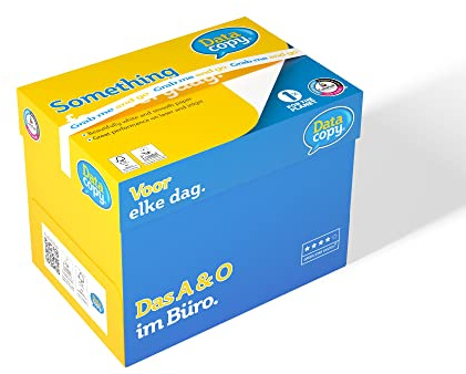 Data Copy Premium Kopierpapier, weiß, Grab-and-Go, 75 g/m², A4, FSC mix credit - 1 Karton zu 5 Pakete (2500 Blatt)