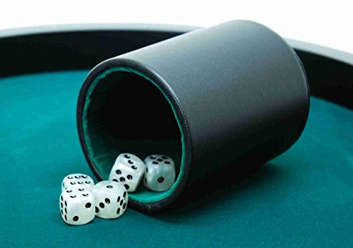 Hot Games Würfelbecher Pro Kunstleder schwarz 10x8 cm