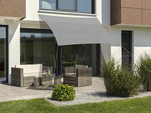 Schneider Sonnensegel Lanzarote, silbergrau, 300 x 250 cm rechteckig, 242-14, Polyester, 0.7 kg