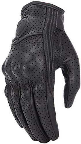 LIANYG Guantes de ciclismo para motocicleta, guantes de cuero para invierno, dedo completo, impermeables, para hombres y mujeres, guantes de motocross, guantes de moto