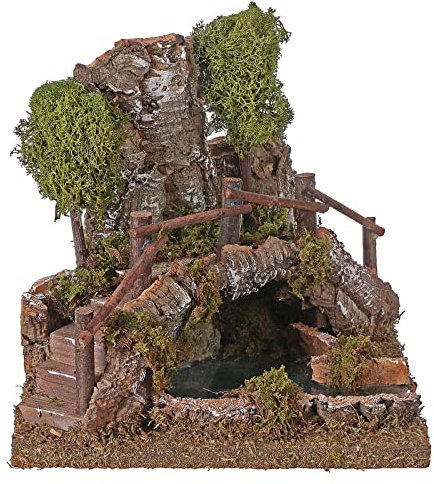 Holyart Brücke über See für Krippe 20x20x20 cm