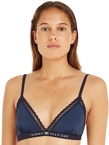 Tommy Hilfiger Damen BH ohne Bügel, Blau (Desert Sky), S