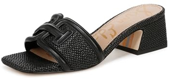 Sam Edelman Women's Waylon Heeled Sandal Black 8 Medium