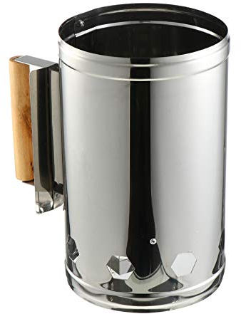 Housoutil 1stk Carbon-Eimer Aus Edelstahl Holzkohle-Starter-schornstein Kohleanzünder Aus Edelstahl Holzkohle- Zündfass Schneller Brikettstarter Holzkohlebriketts Starter Holz Grill Kamin