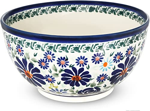 Bunzlauer keramik 500ml Schüssel Schale Ø14 cm Höhe 7,1 cm Dessertschale Müslischale Kompttschale (Dekor DU126)