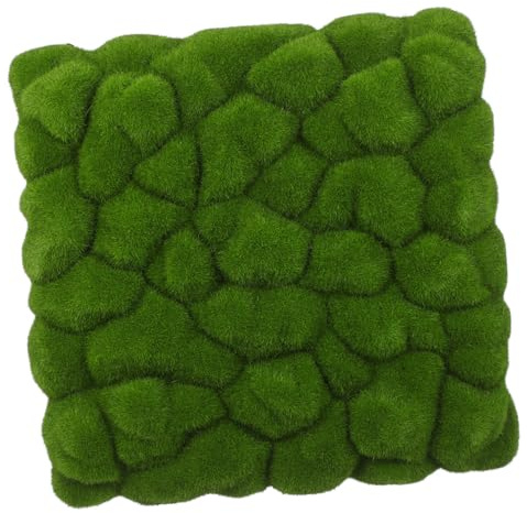 Yardwe Panel De Musgo Artificial para Decoración De Paredes Interior Y Jardín 12.59X12.59X1.18In Tablero Simulado Resistente para Telón De Fondo Manualidades Verde