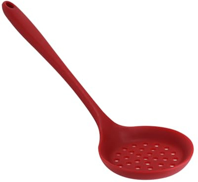 Cabilock espumaderas de cocina Espumadera silicona cocina 33cm rojo