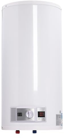 HarBin-Star Warmwasserspeicher Boiler 50 Liter, 2000W Wasserboiler Warmwasserboiler Hängespeicher mit Handbrause, Handbrausenhalterung und Wasserhahn, LED-Temperaturanzeige