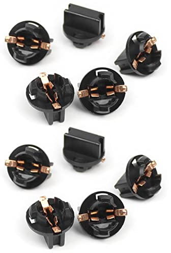 Base T10 Presa Per Auto Twist Lock W5W Lampada Da Lettura Pannello Strumenti Cluster Lampadina Condizionata Pulsante 10x Presa Set Azionamento Adattatore Con Inserto In Gomma Artigiano