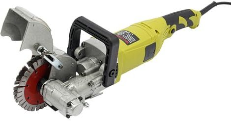 Fresadora de muros, 6500 rpm, máquina de corte de hormigón con hojas de sierra y bomba de agua, máquina de corte ajustable para pared, cortador de hormigón, sin polvo, cortadora de ranura de hormigón