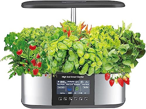 Wrobelax 21 Pods Hydroponic Growing System, Hydro Indoor Herb Garden With 7.5L Water Tank,Plants Germination Kit With Pump System, Grow Light For Home Kitchen Gardening