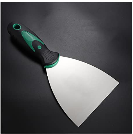 Espátula for masilla, espátula de metal de acero inoxidable, espátula for masilla for paneles de yeso, masilla, calcomanías, papel tapiz, horneado, masilla, parches y pintura.(4inch)