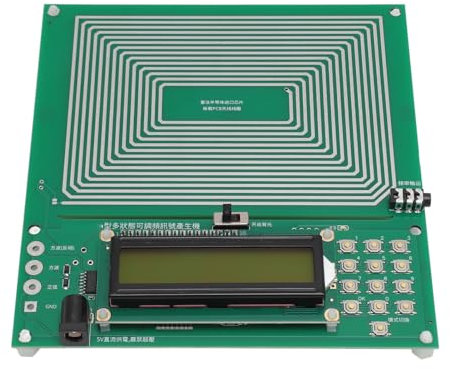 Ausla Generatore di Onde Sinusoidali e Quadrate, 0.01-100000 Hz, Frequenza Predefinita 7.83 Hz, Alimentazione USB, Verde