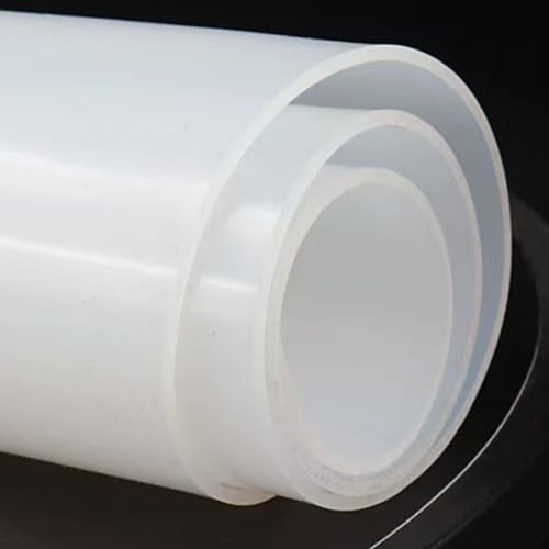 XJJDCB 10 pièces Plaque en Silicone, Feuille de Caoutchouc Flexible, Haute Température, Étanche, Antidérapante, Qualité Alimentaire & Industrielle, pour Joints et Bricolage,50mm*50mm*2mm
