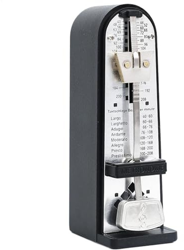 Piano Mechanical Metronome, Loud Tone Metronome, Classic Shape, Musical Instruments, Precision Timing, 2.05x1.38x4.33 Inches, Practicing Performing Musical Instrument for Men Women
