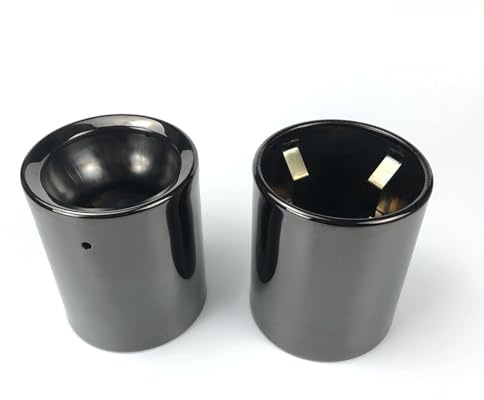 YSQIFBABD Punta di Scarico per Mini per Cooper R55 R56 R57 R58 R59 R60 R61 F54 F55 F56 F57 F60 Terminali Scarico Senza Foratura Marmitta Scarico Posteriore Tubo di Scarico(Nero)