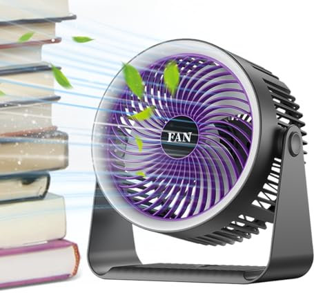Pequeño Ventilador De Mesa Genérico - Circulador De Aire Silencioso, Mini Ventilador De Flujo De Aire Silencioso | Gadget De Refrigeración Personal De Vites